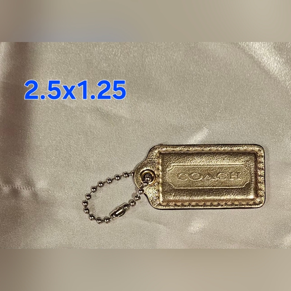 Coach Metallic Gold Hangtag